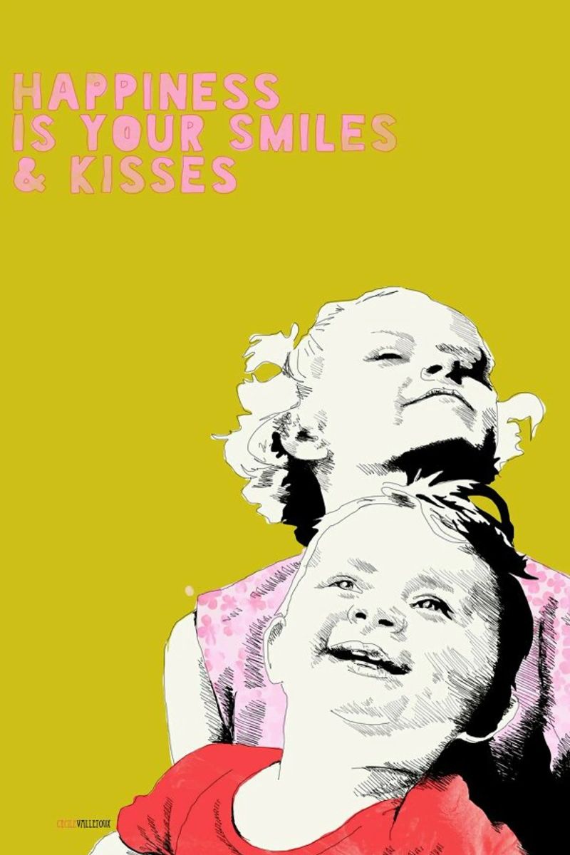 Smiles & Kisses Poster von La Belette Rose