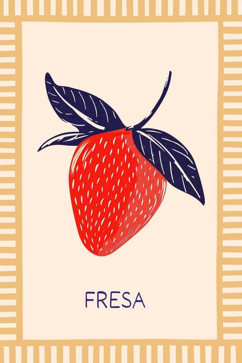 Summervibes Fresa poster by Malou-Studio