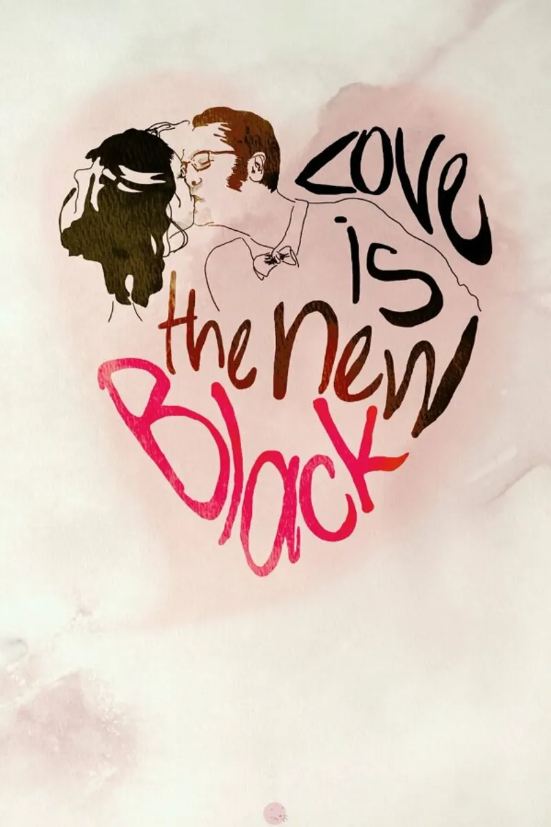 The New Black poster con telaio in plastica da La Belette Rose