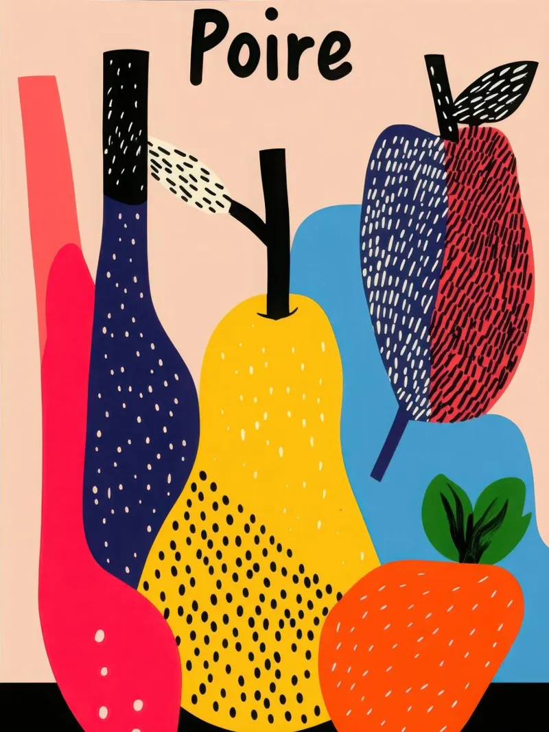 festival delle pere pellicola backlit da Pop and Fruits - Affiches & posters