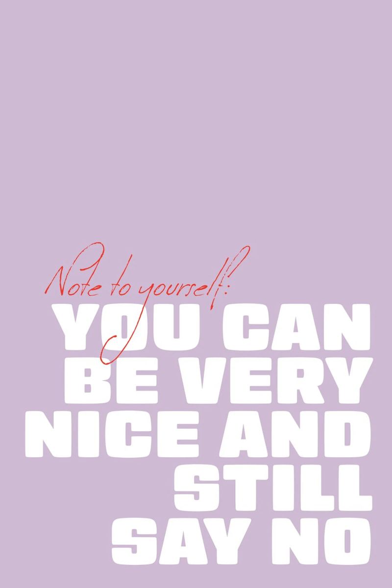 You can be very nice and still say no alluminio dibond da Malou-Studio