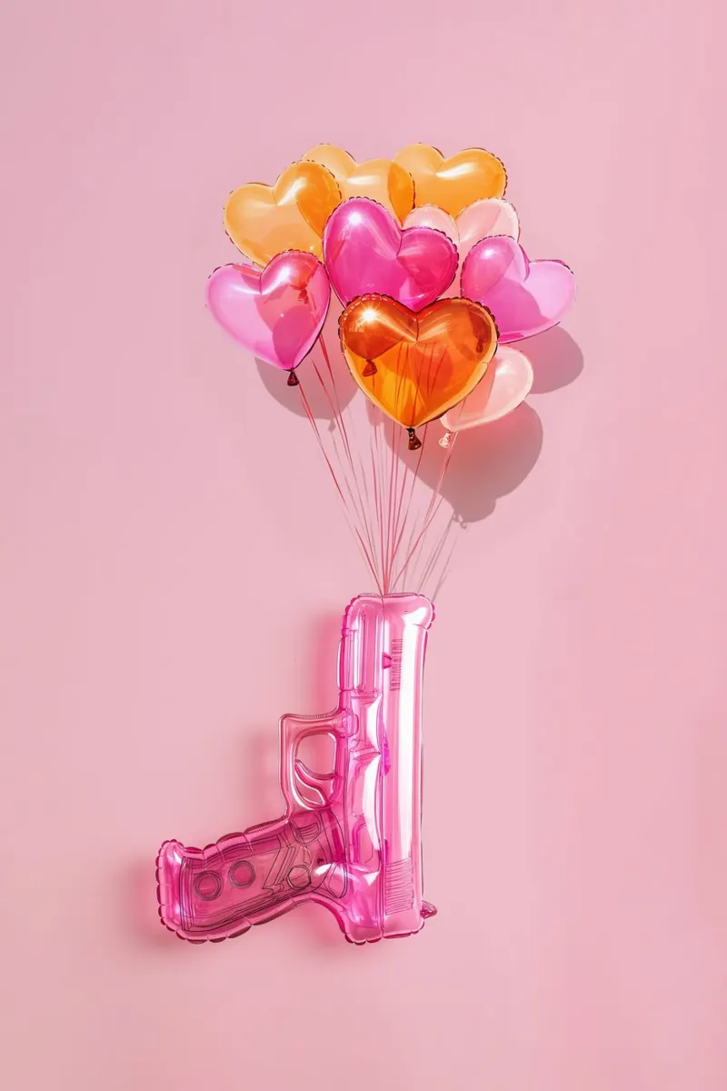 Make Love not War poster con telaio in plastica da Malou-Studio