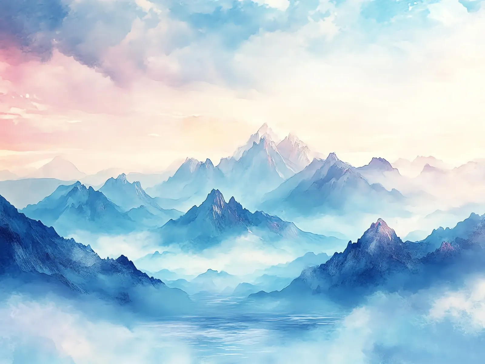 Sacred Mountain: the serenity of the summits hahnemühle by Théïa's Fantasia World