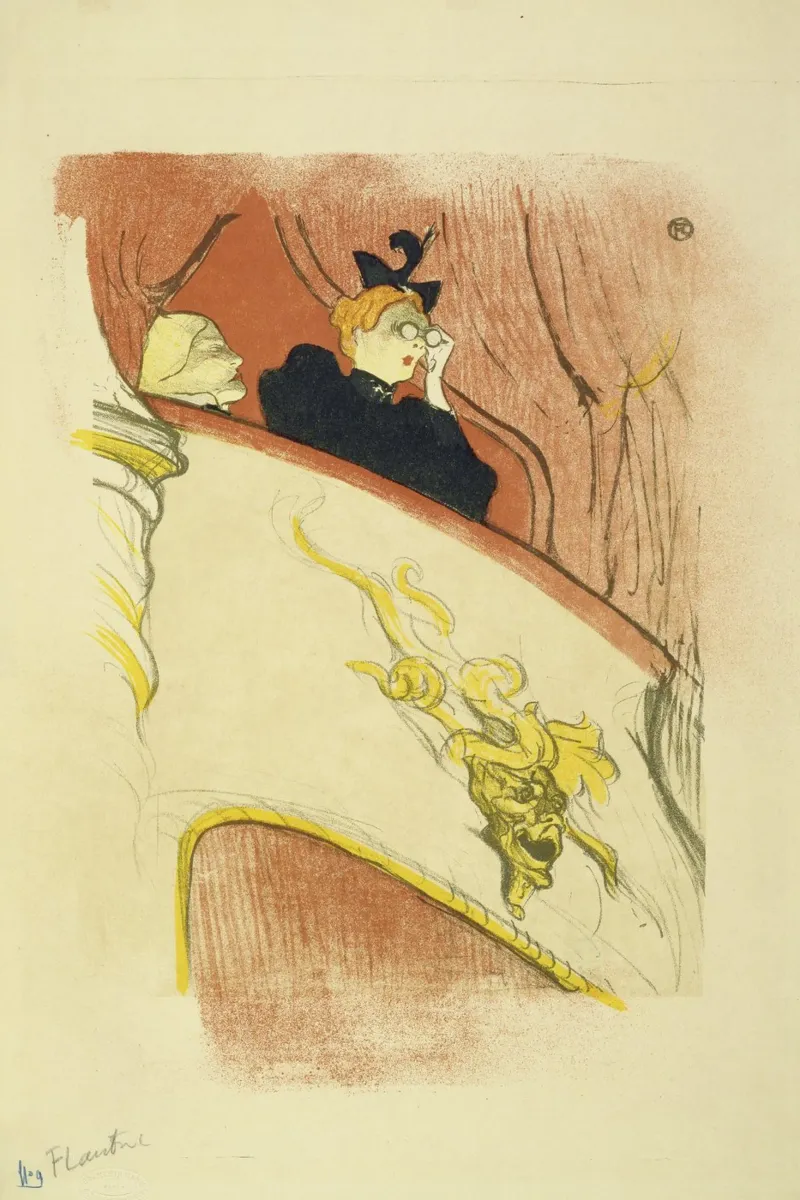Toulouse-Lautrec - La loggia con la maschera d'oro pellicola backlit da ARTOTHEK