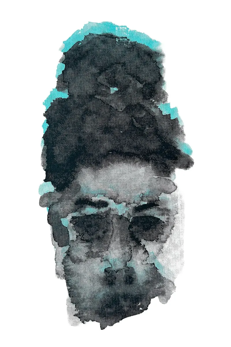 Abstract Watercolor Portrait carta hahnemühle da Studio Ombak