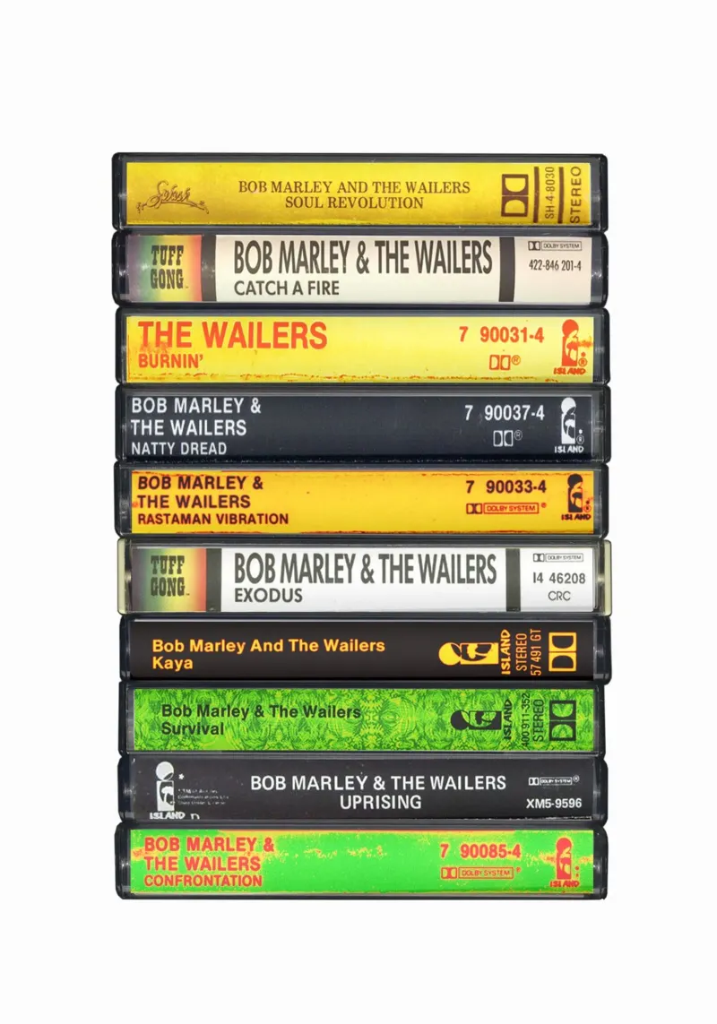 Bob Marley - Album raccolti - Stampa su cassetta carta hahnemühle da MrMustardPrints