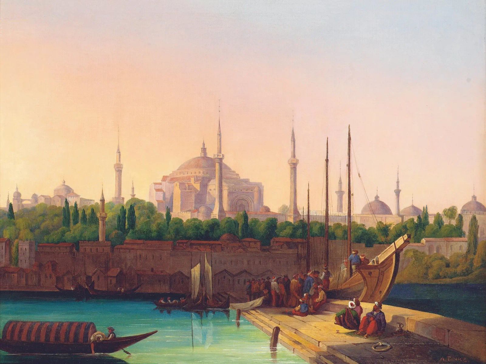 August Finke - Hagia Sophia Poster von ARTOTHEK