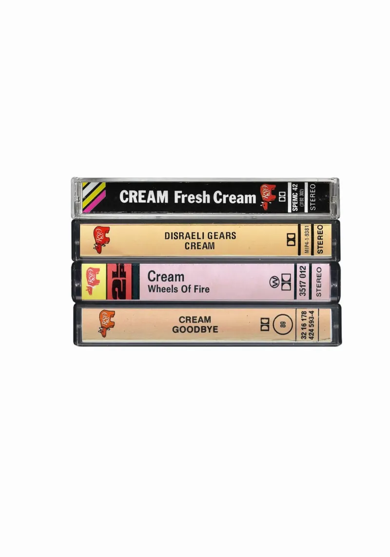 Cream - Album raccolti - Stampa su cassetta poster con telaio in plastica da MrMustardPrints