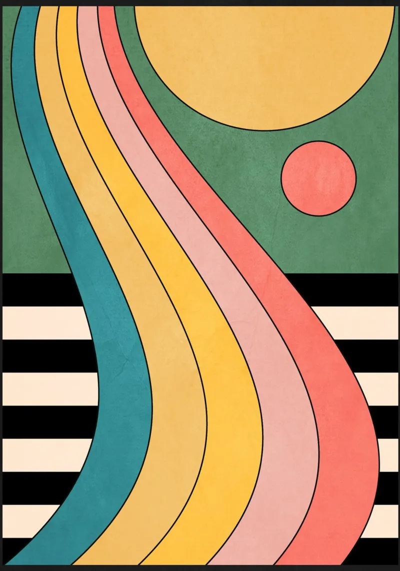 Astrazione geometrica 47 pellicola backlit da Gaite