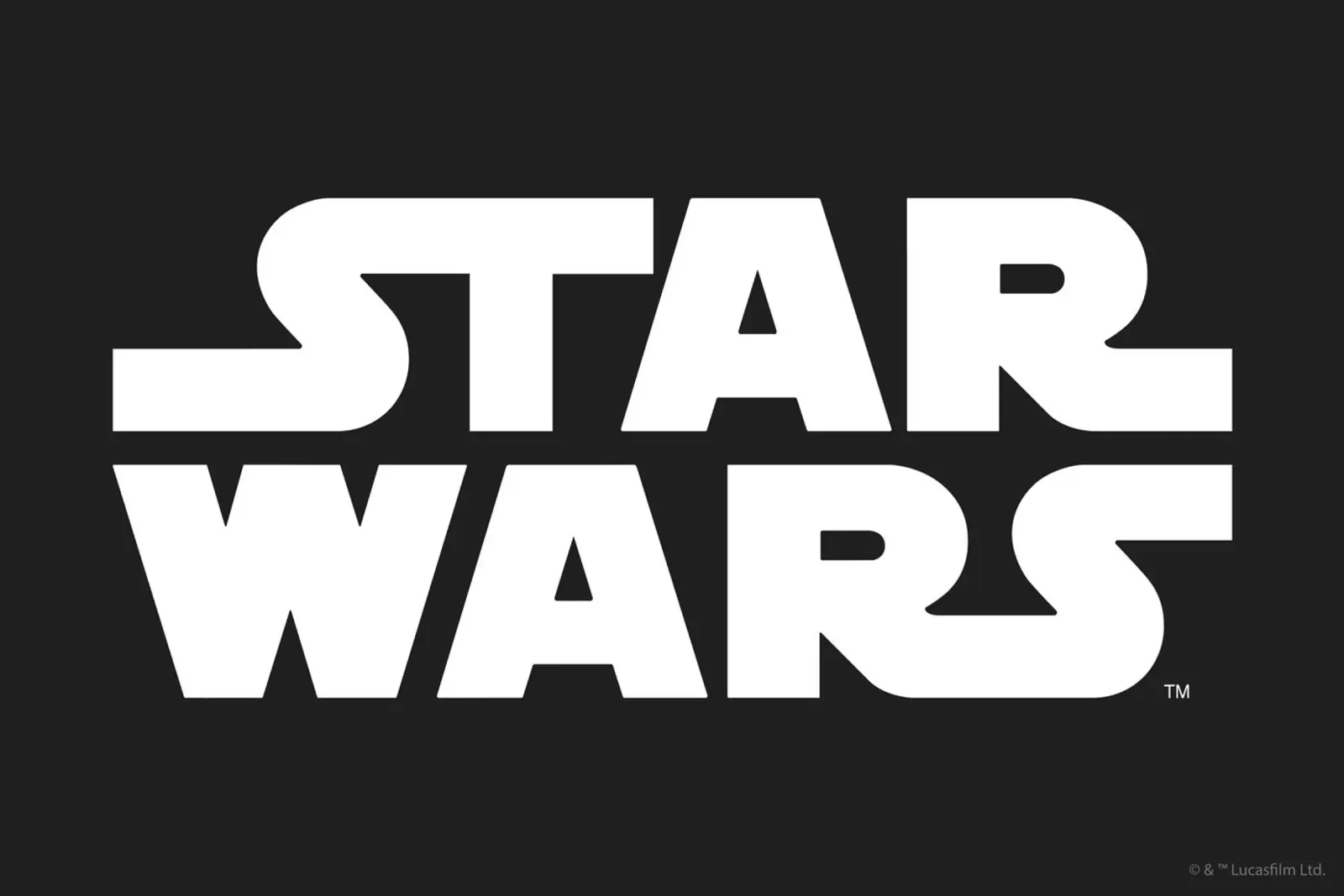 STAR WARS LOGO - B/W I carta hahnemühle da Star Wars