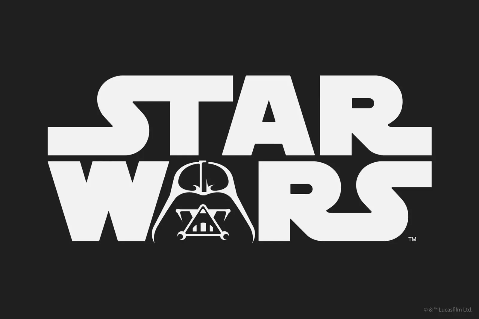 STAR WARS LOGO - DARTH VADER carta hahnemühle da Star Wars