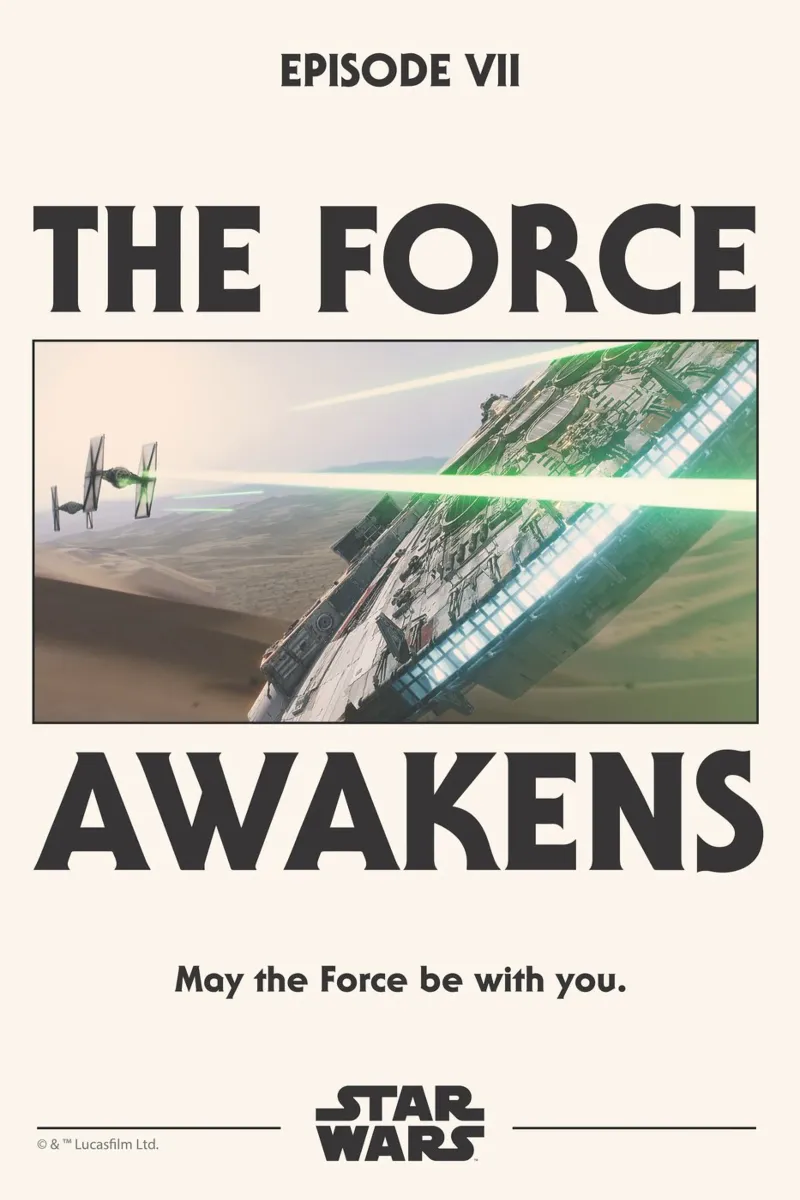 EPISODE VII - MAY THE FORCE BE WITH YOU carta hahnemühle da Star Wars
