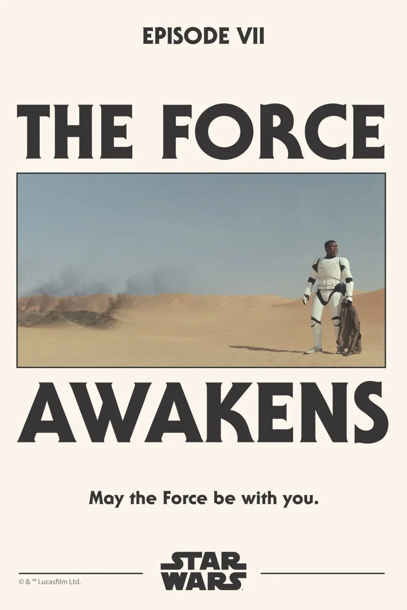 EPISODE VII - STORMTROOPER IN THE DESERT carta hahnemühle da Star Wars