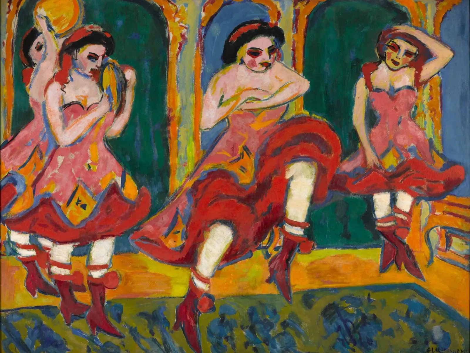 Ernst Ludwig Kirchner - Ballerini di Czardas pellicola backlit da William Store