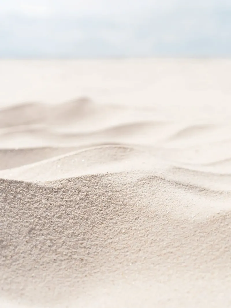 Sand waves on the beach - minimalist natural design canvas with Floater frame by Whole©