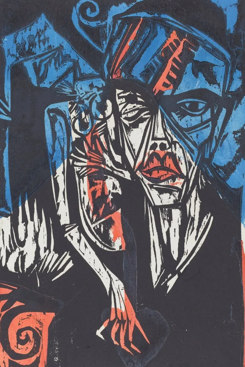 Ernst Ludwig Kirchner - Le agonie dell'amore plexiglass da William Store