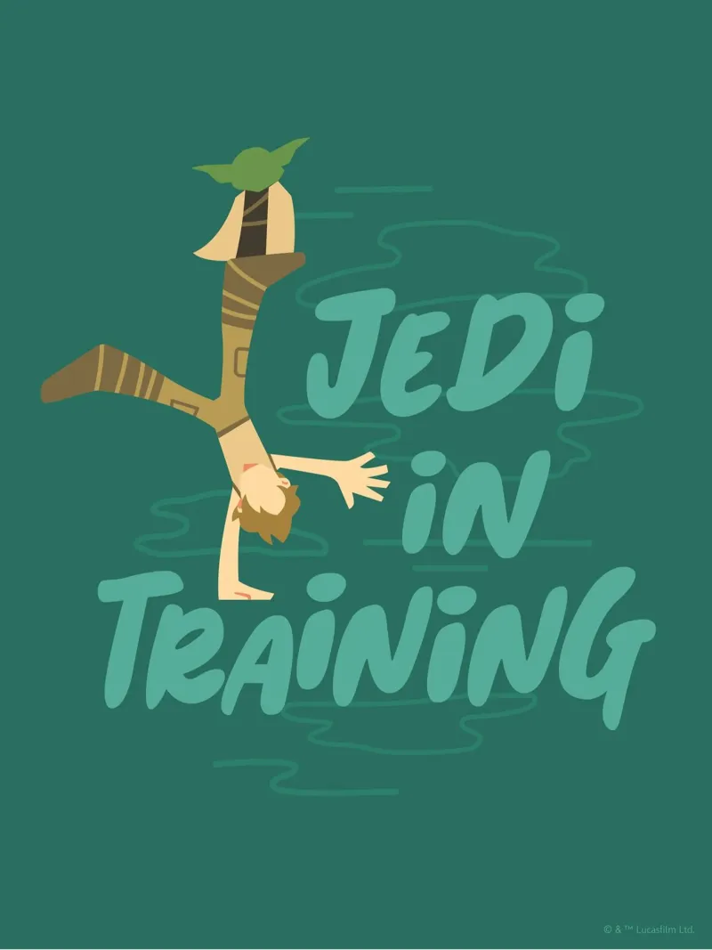 JEDI IN TRAINING alluminio dibond da Star Wars