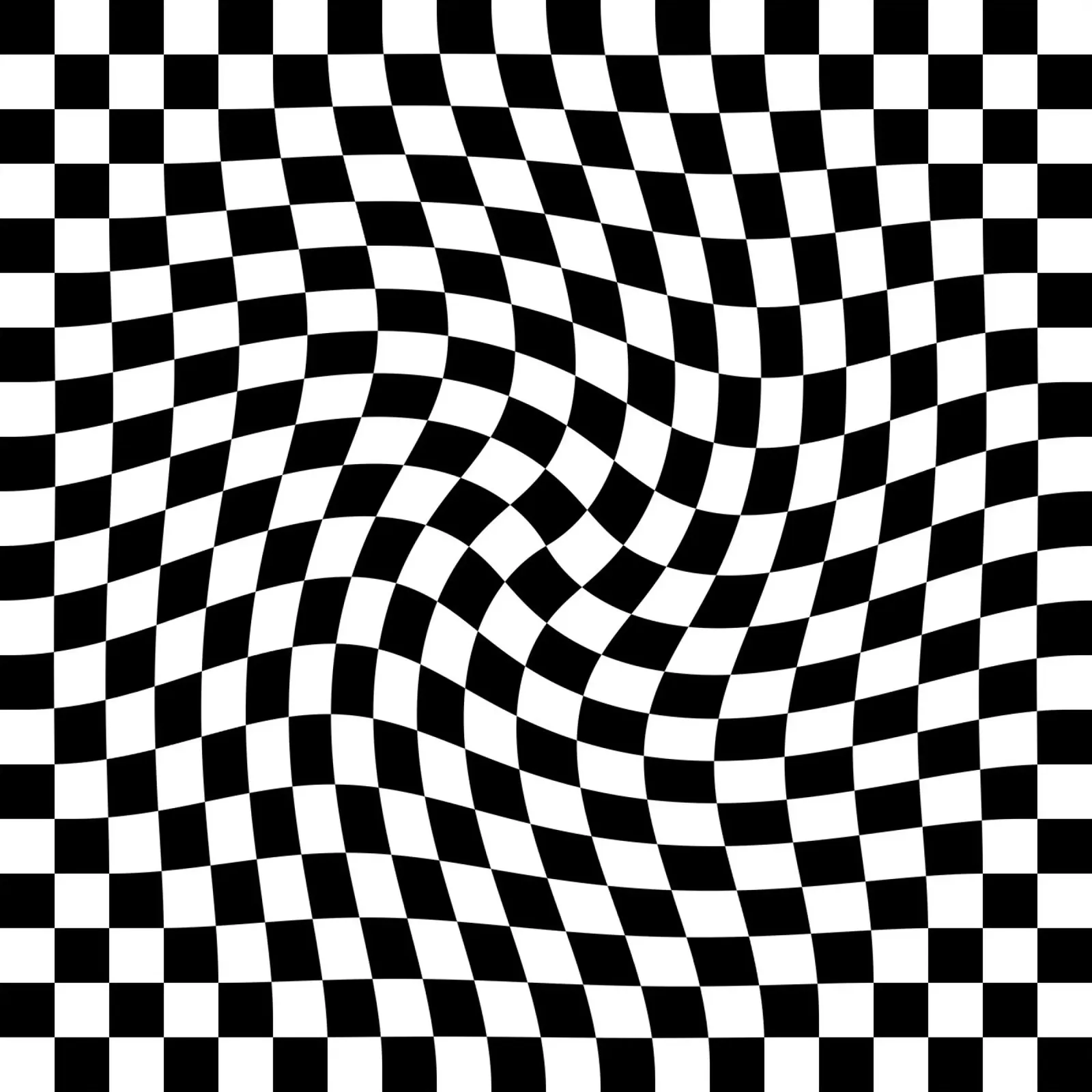 Checkerboard - Black and White Twist pellicola backlit da Galaxy Eyes