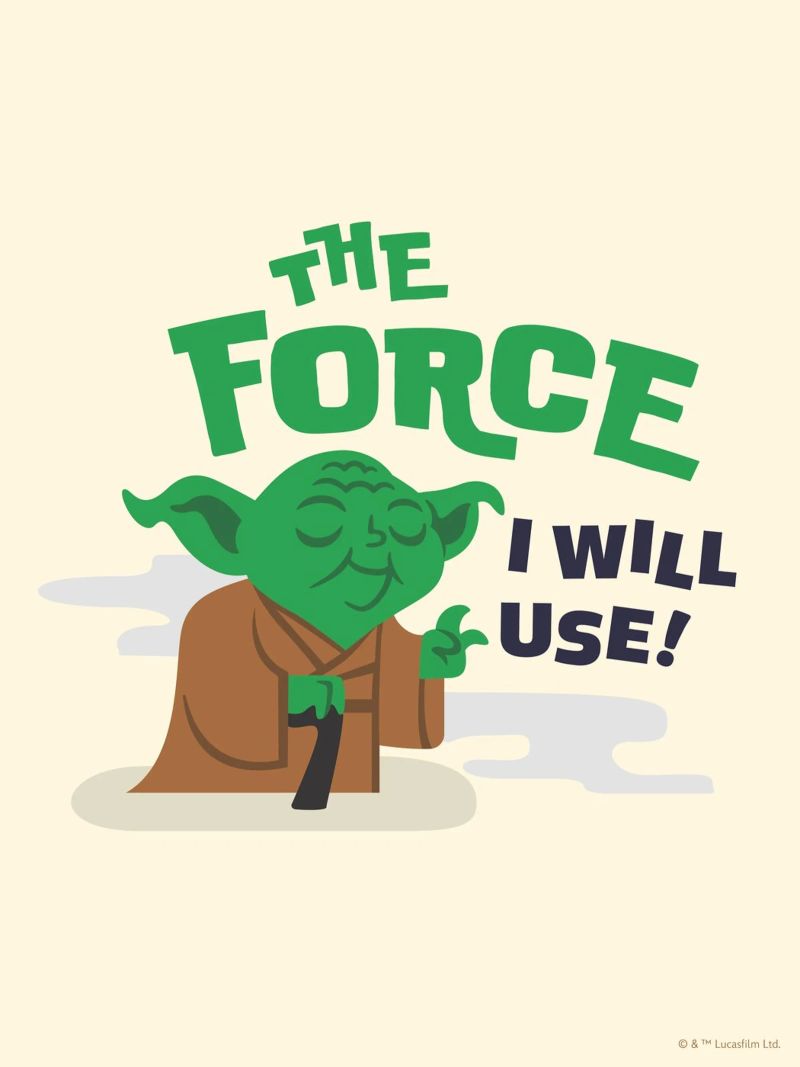 YODA - THE FORCE I WILL USE carta hahnemühle da Star Wars