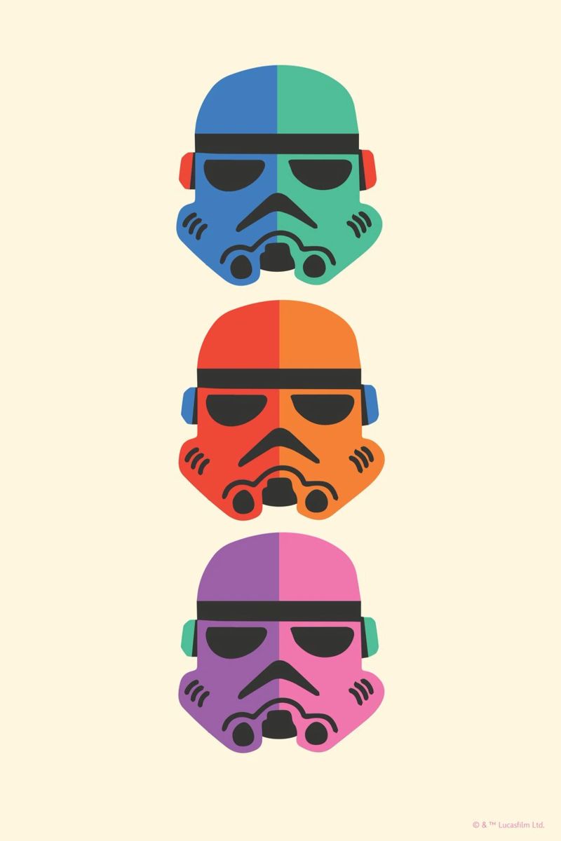 STORMTROOPER HELMETS Poster von Star Wars