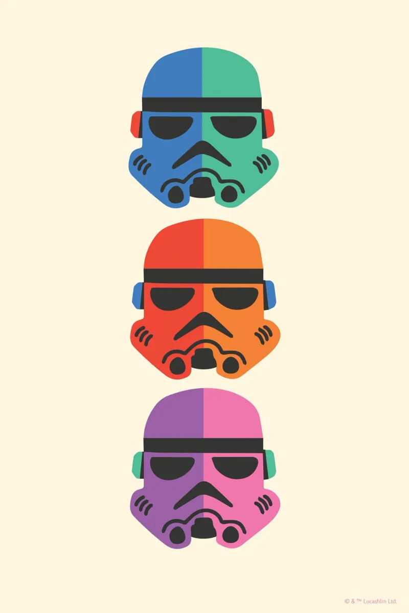 STORMTROOPER HELMETS poster da Star Wars