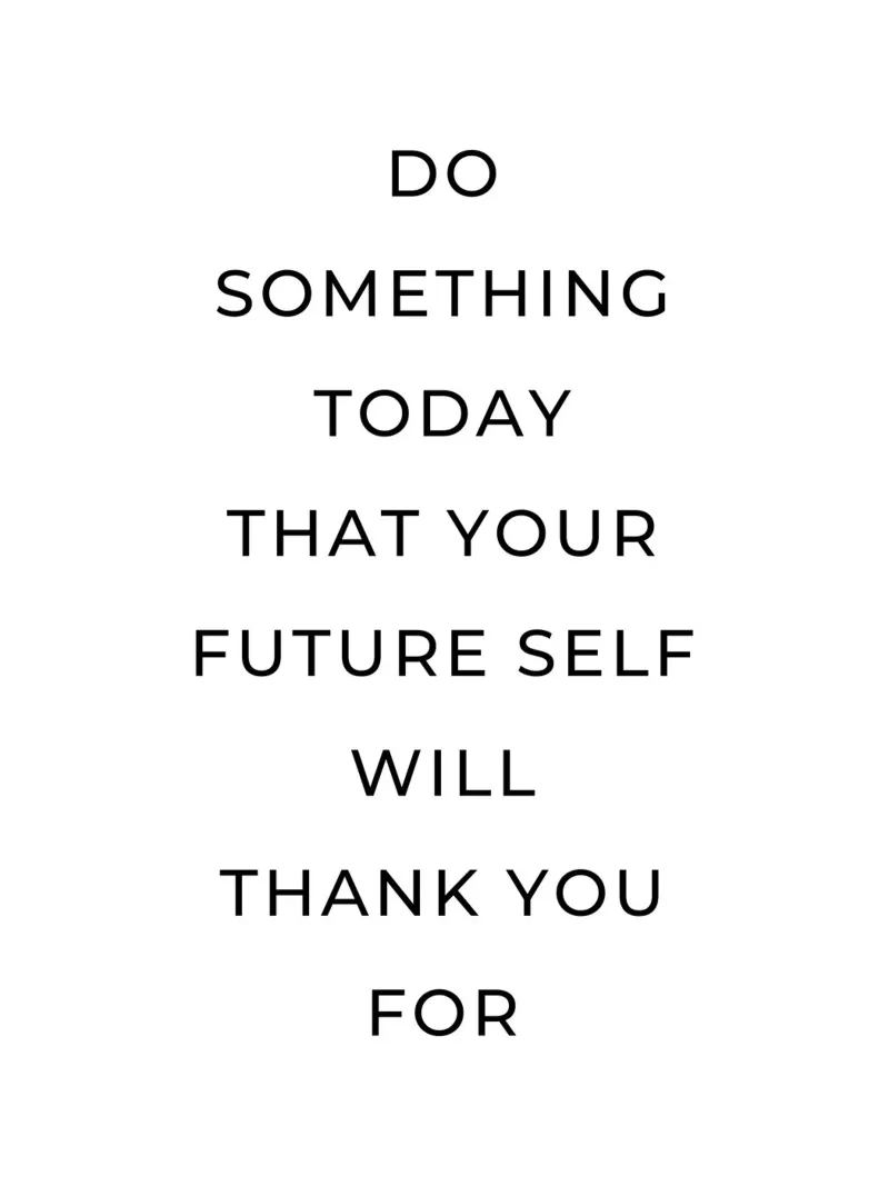Do something today that your self will thank you for quote canvas by Paigaam Studio