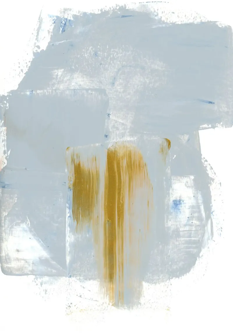 grey blue gold alu dibond de IRIS LEHNHARDT FINE ART