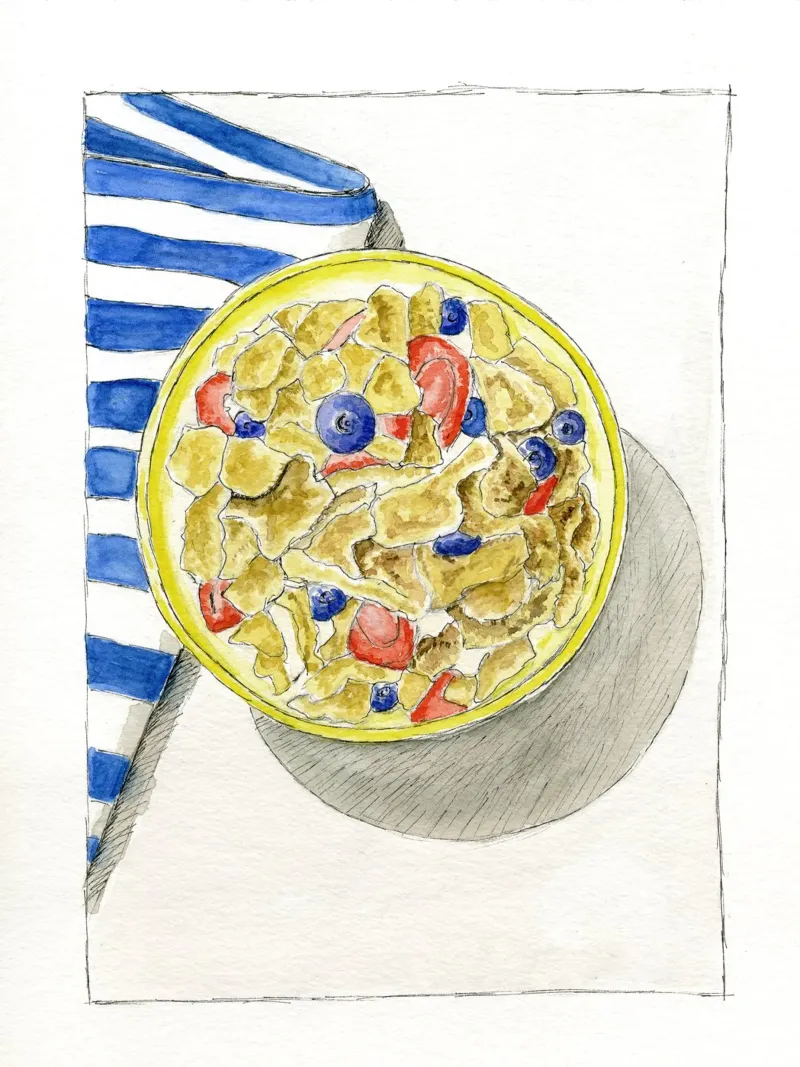 Cornflakes al mattino pellicola backlit da Barbara Buderath Illustrationen
