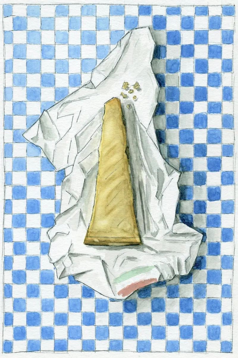 Queso parmesano placa de forex de Barbara Buderath Illustrationen