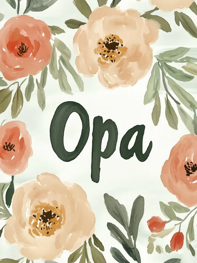 Opa (version 4) canvas van treechild