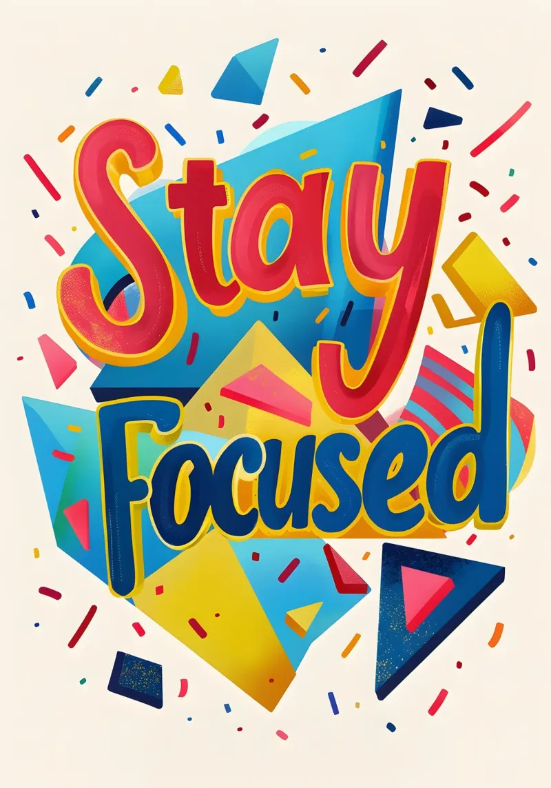 Stay Focused lettering Hahnemühle von ramosashop