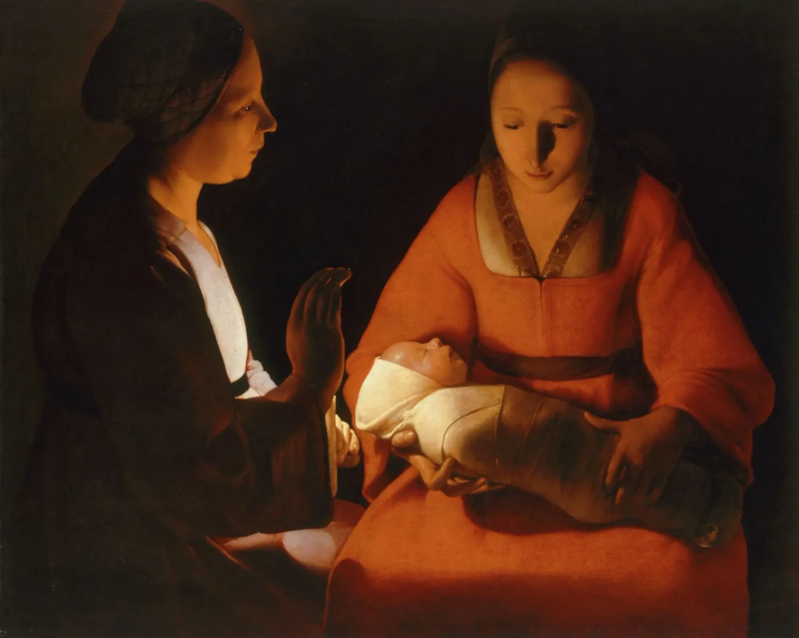 Georges de La Tour - Il neonato 1648 plexiglass da Timeless Artworks