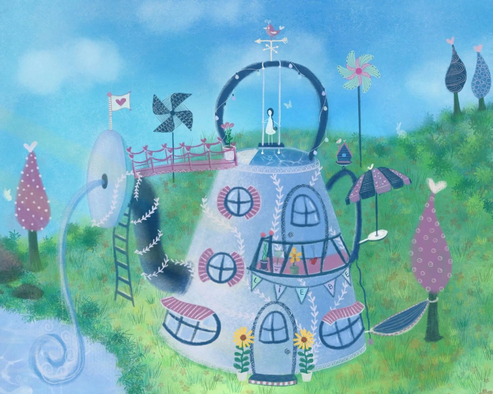 SWEET LITTLE HOME poster by Inge Hauser Illustration