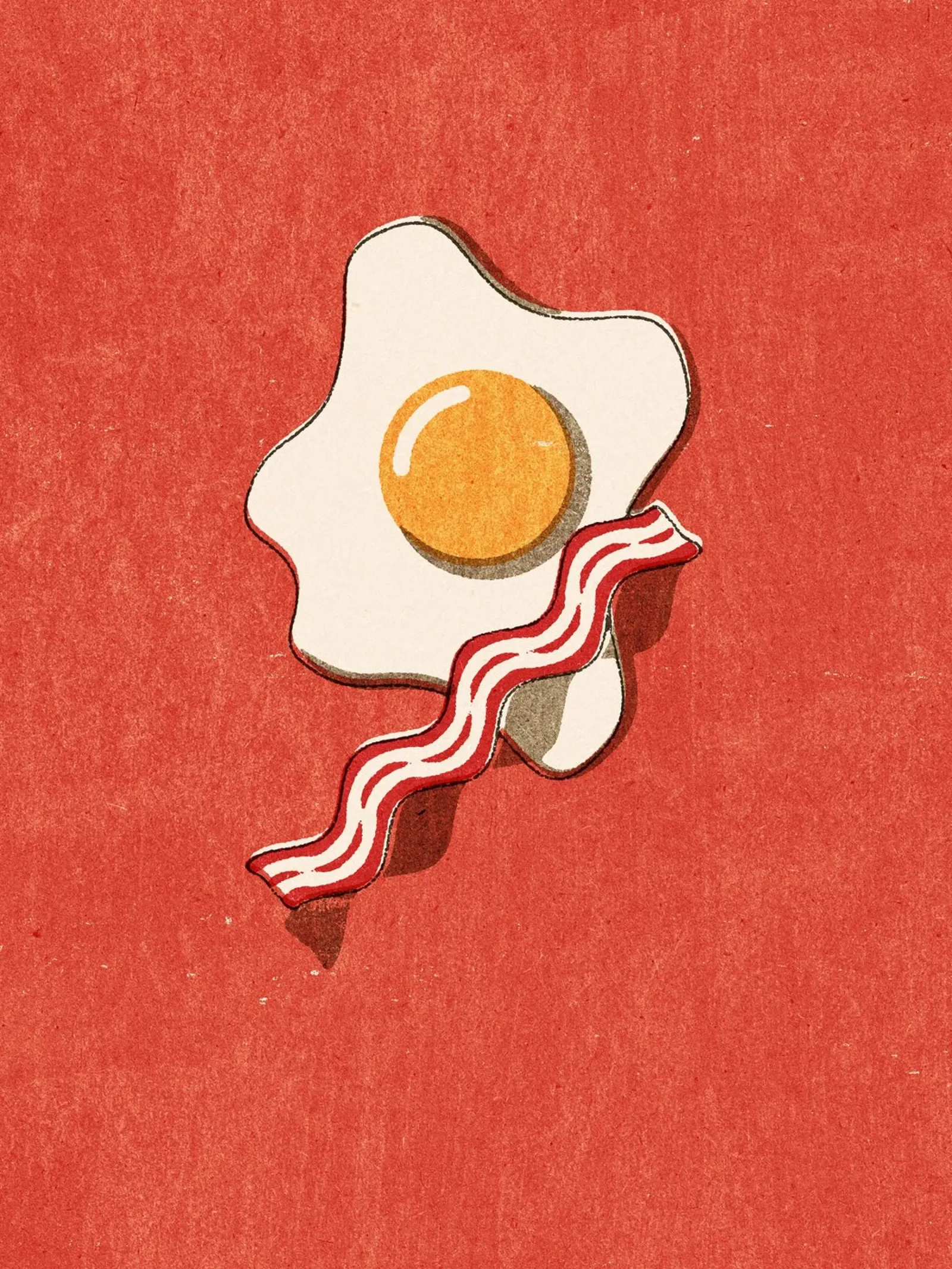 FAST FOOD - Egg and Bacon pellicola backlit da DANIEL COULMANN