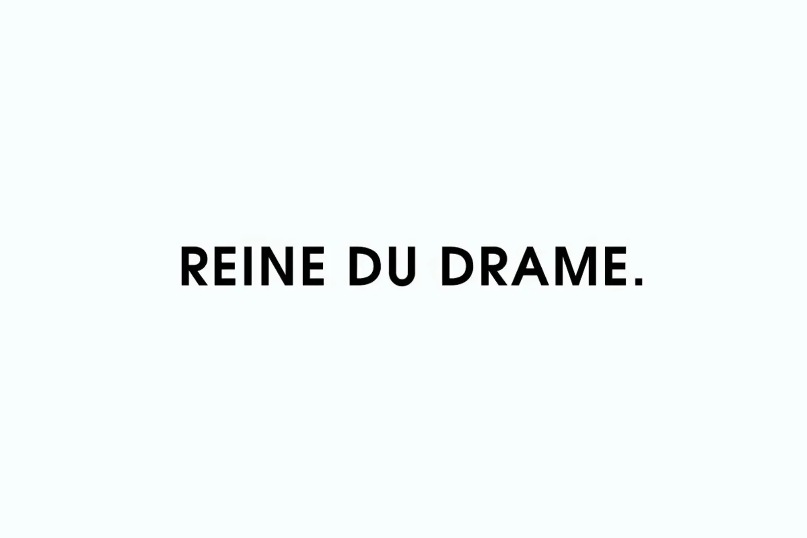 Reine du drame - White pellicola backlit da Intertitres