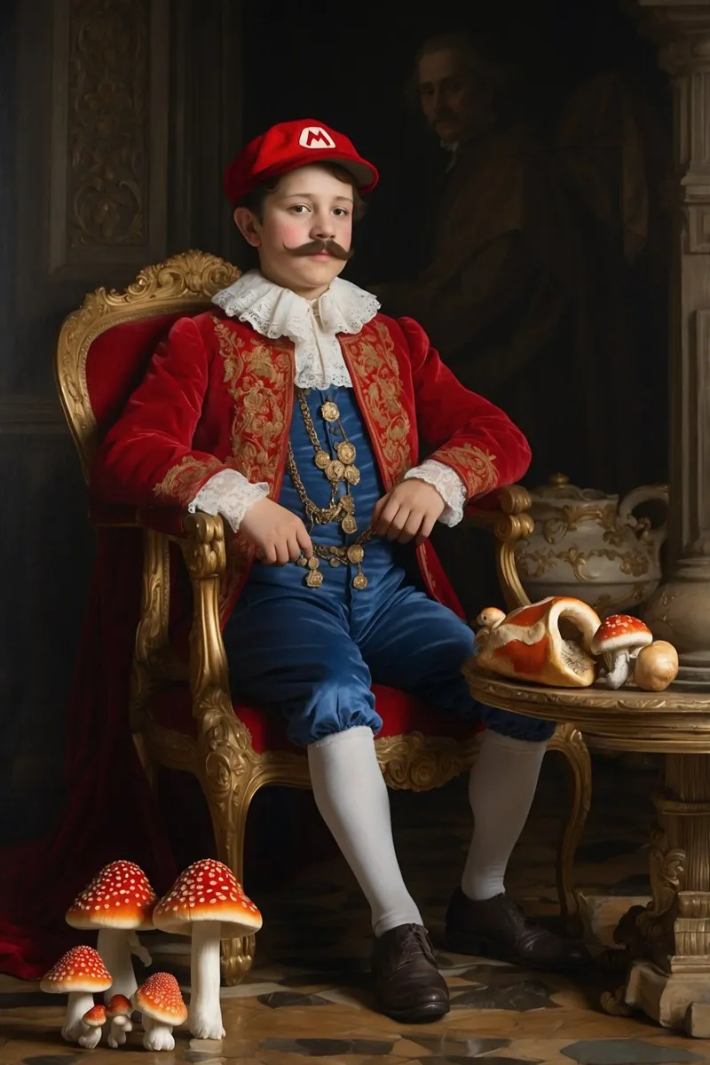 Young Mario: A Noble Start | Limited Edition poster by Renaissance Rebel