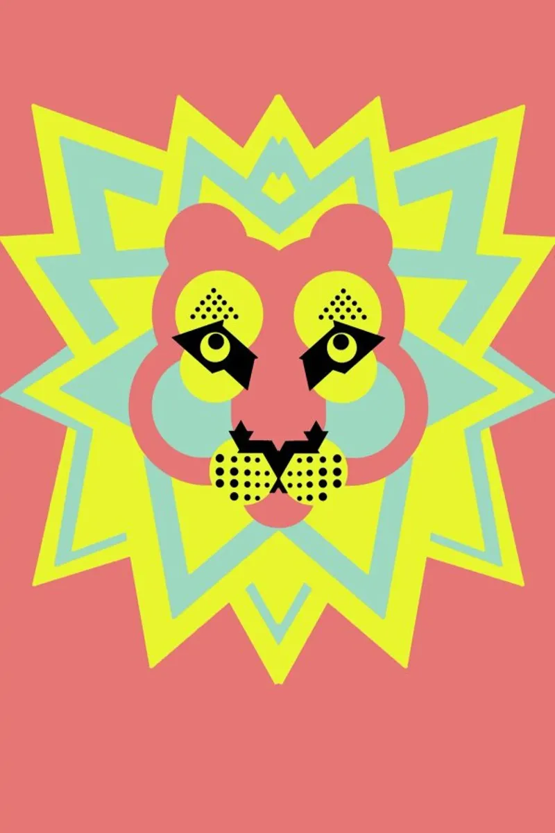 Lion King pellicola backlit da Gareth Pollock Design