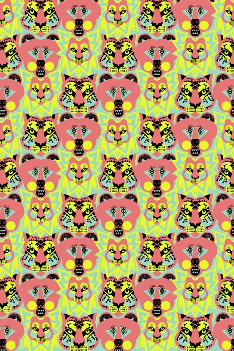 Lions and Tigers And Bears pellicola backlit da Gareth Pollock Design