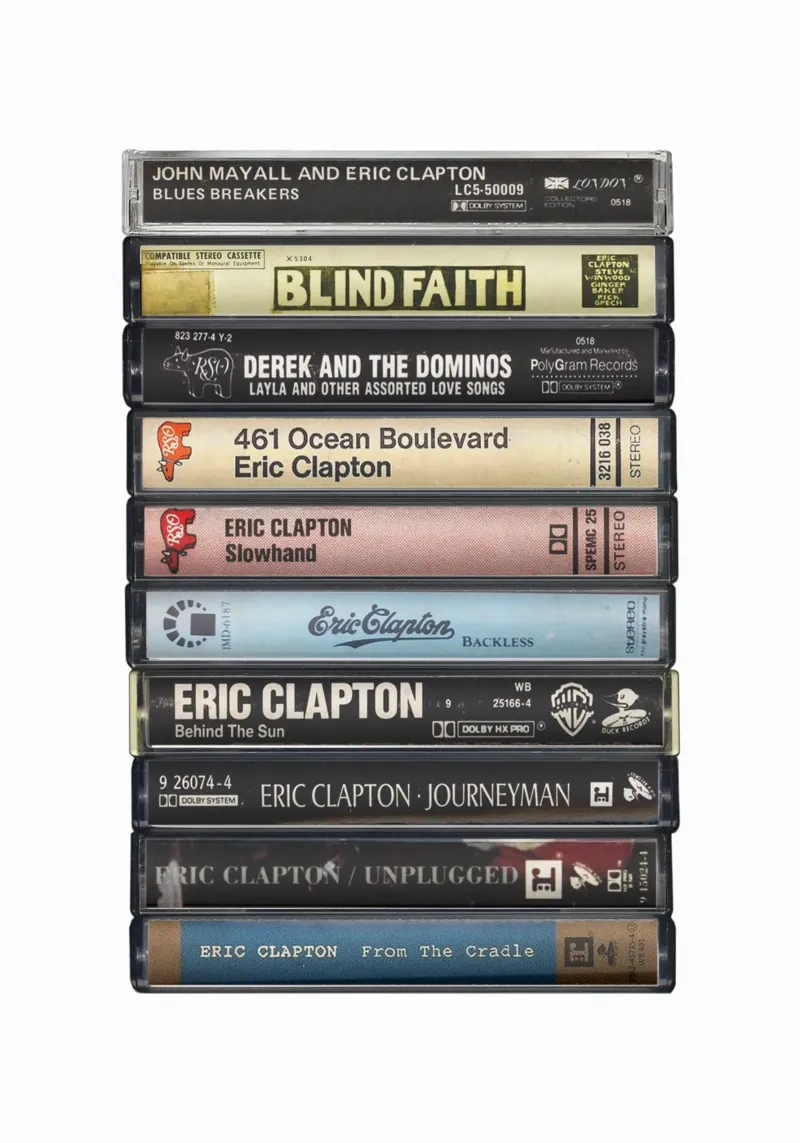 Eric Clapton - Album raccolti - Stampa su cassetta pellicola backlit da MrMustardPrints