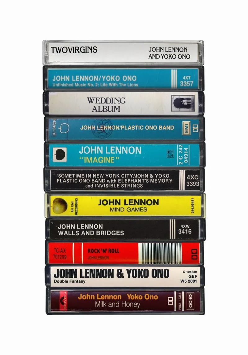 John Lennon - Album raccolti - Stampa su cassetta pellicola backlit da MrMustardPrints