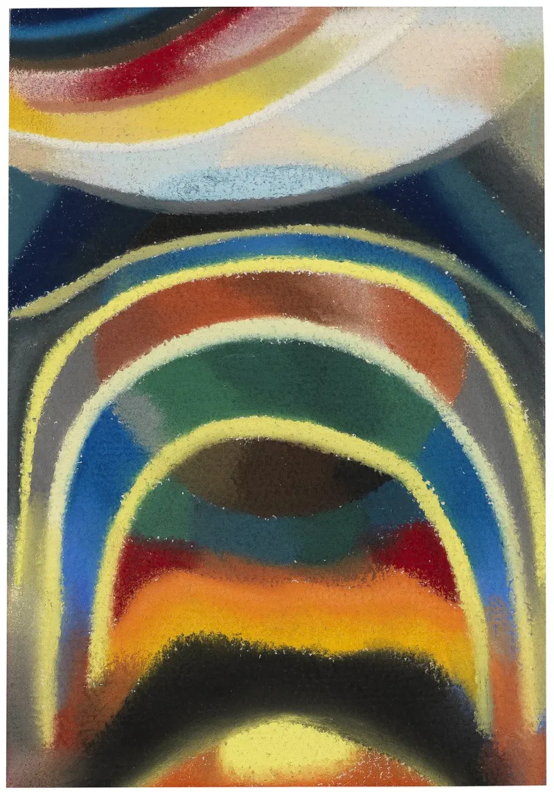 Otto Freundlich - Cerchi di luce (arcobaleno cosmico). 1922 poster con telaio in plastica da ARTOTHEK