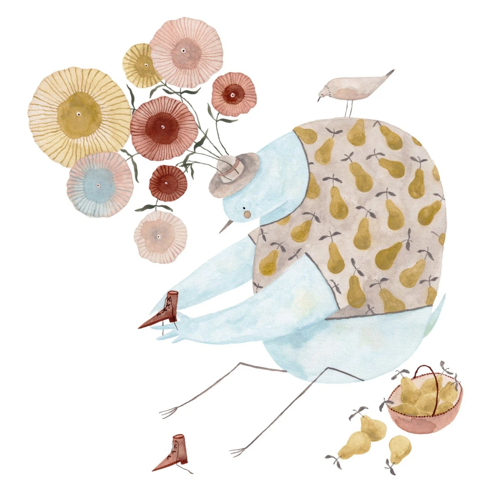Claudia Voglhuber - Schuhe und Birnen poster van The Artcircle