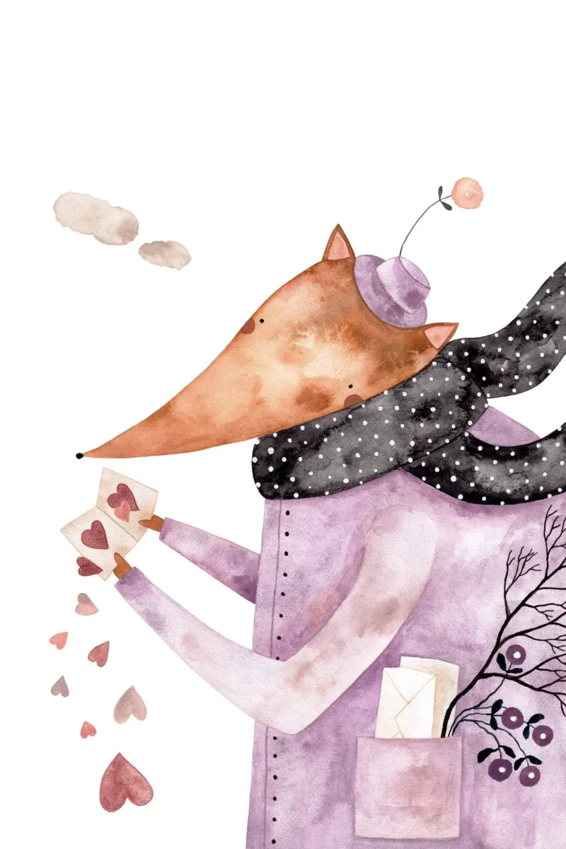 Claudia Voglhuber - Fuchs am Valentinstags poster da The Artcircle