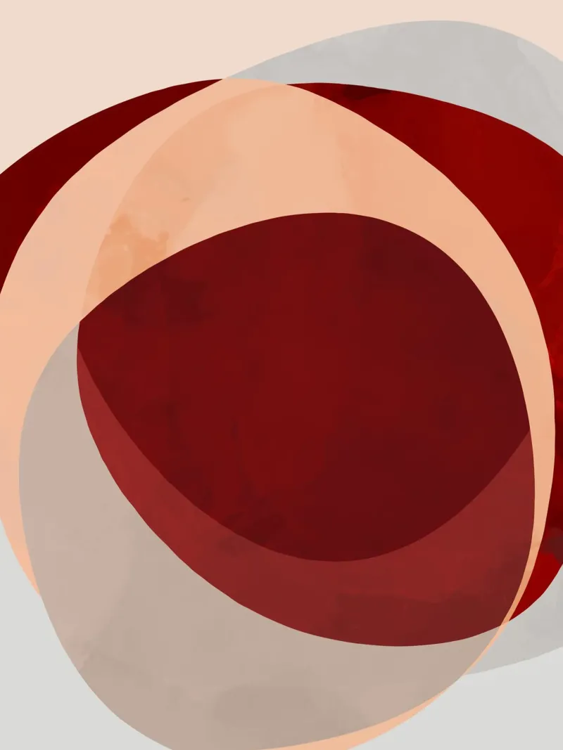 Abstract Shapes 14 | Brown, Terracotta, Rust, Neutrals carta hahnemühle da sabidussi