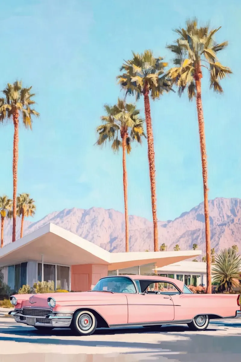 Classic Palm Springs carta hahnemühle da Melloi Art Print