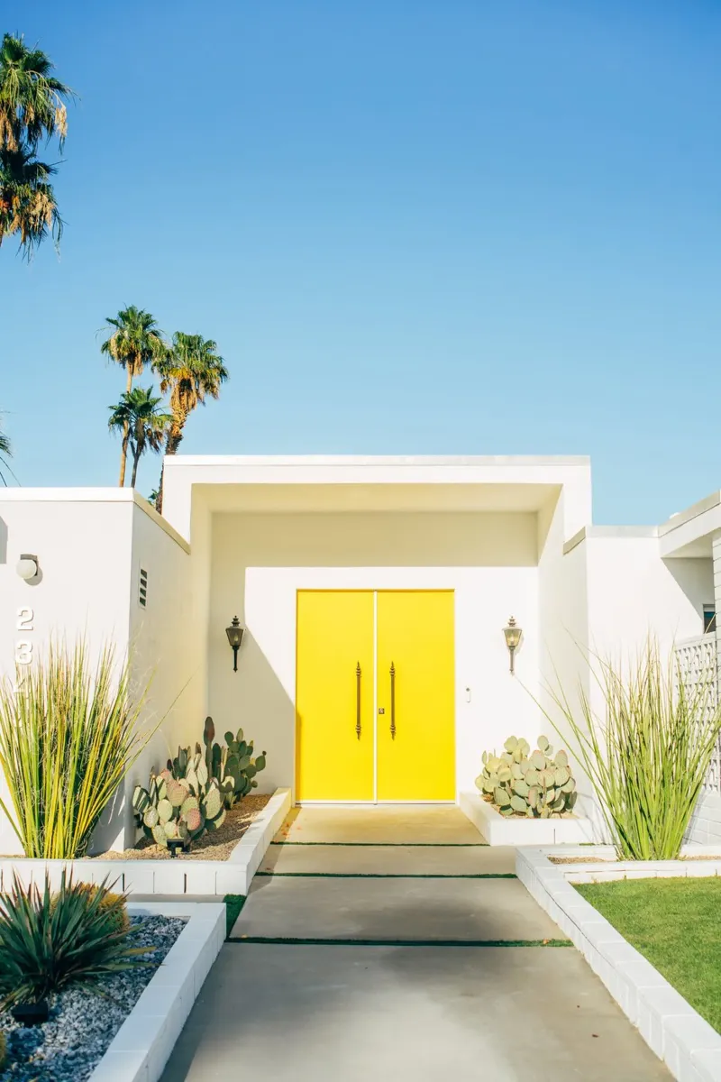 Yellow Door canvas by patiphotography
