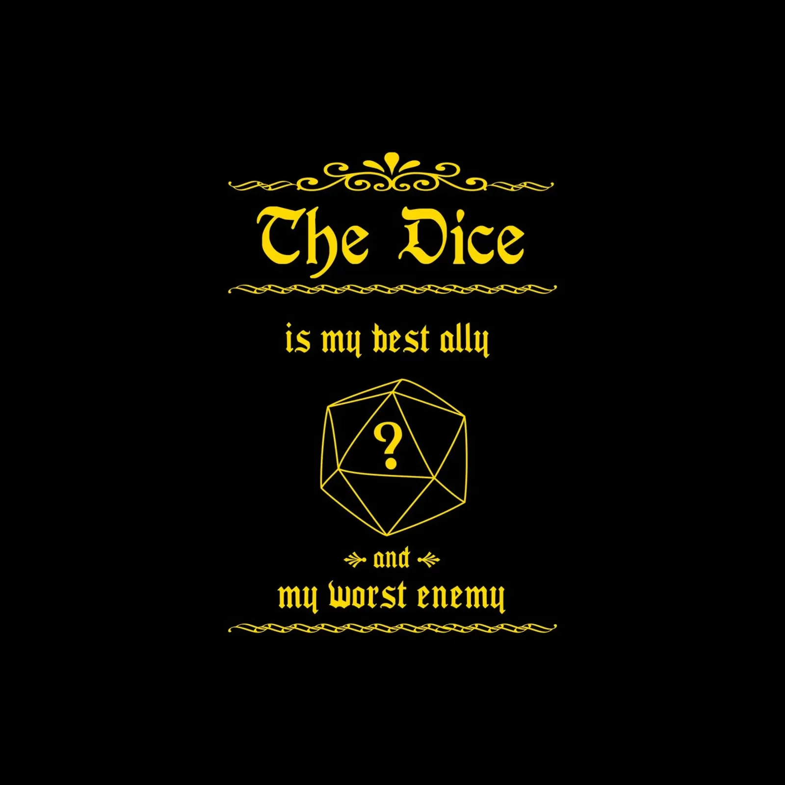 The dice is my best ally and my worst enemy canvas by Loobs