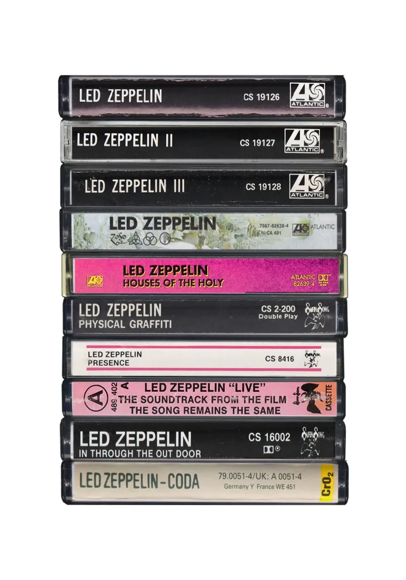 Album dei Led Zeppelin - Stampa su cassetta pellicola backlit da MrMustardPrints