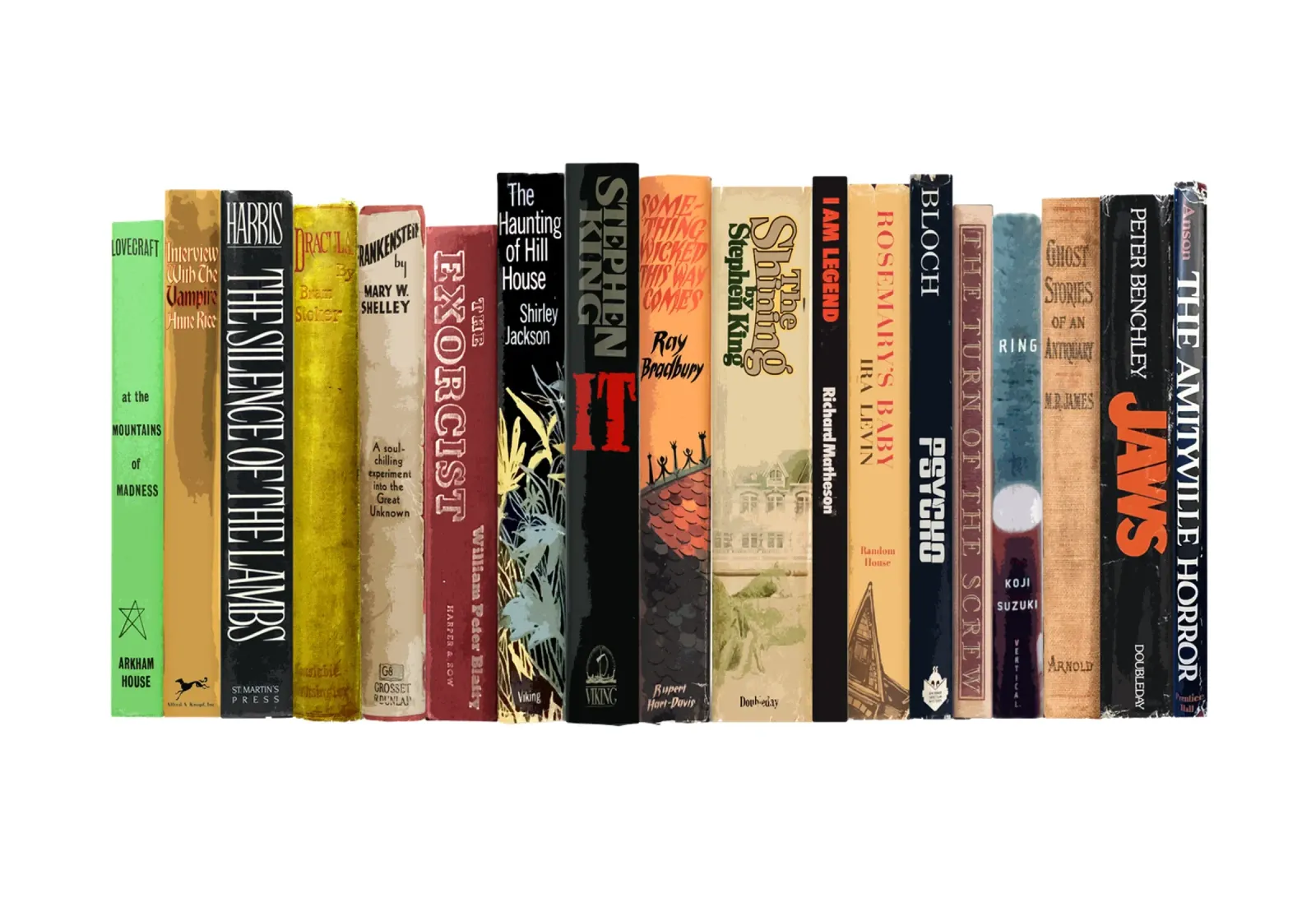Horror Classics - Greatest Horror Books - First Editions acrylic glass by MissLiterarty