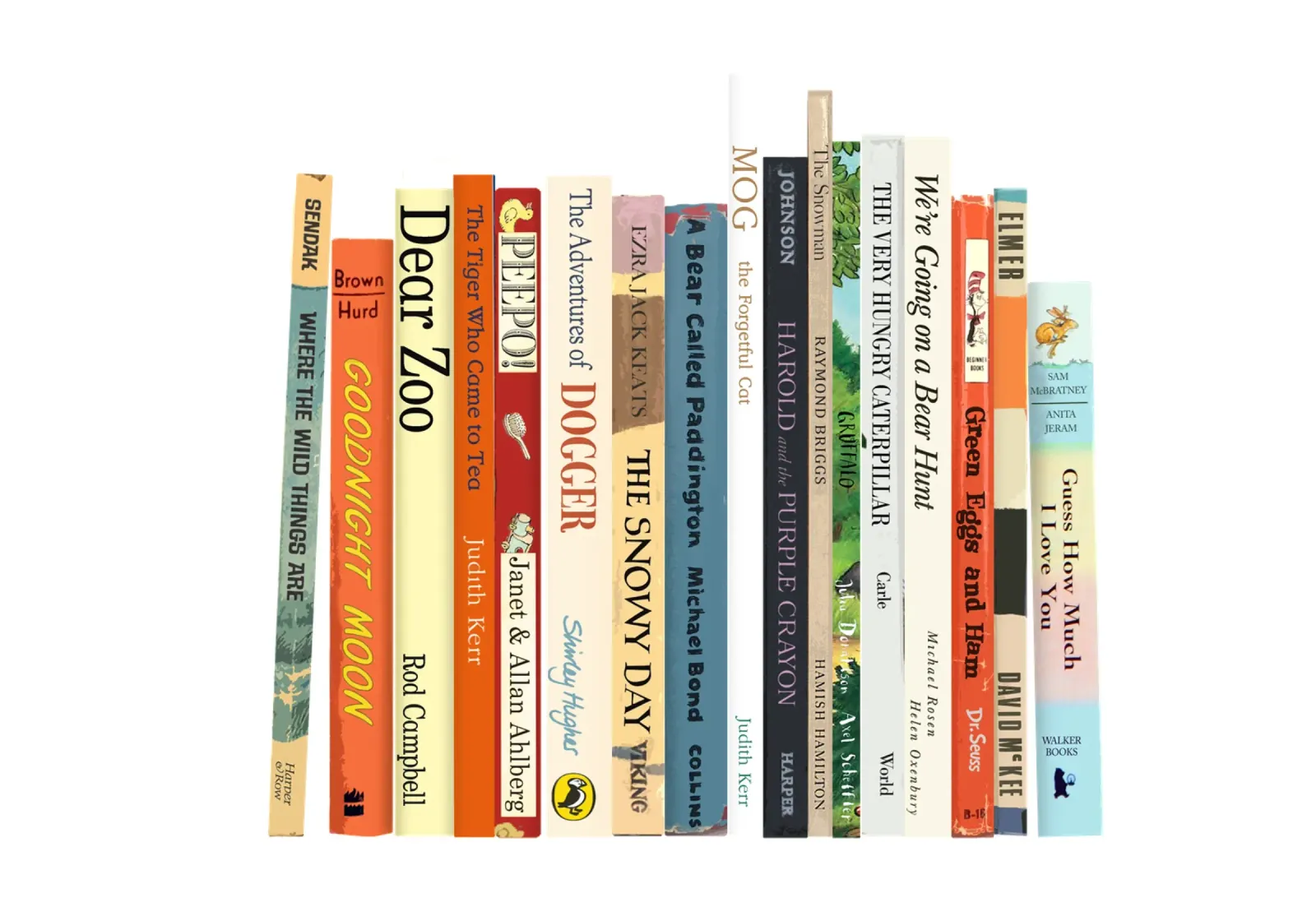 Infant Books - Greatest Infant Books - First Edition Spines canvas by MissLiterarty